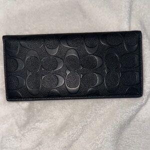 Black Embossed Leather Wallet